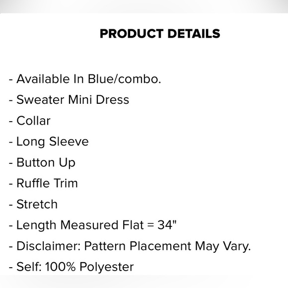 Ruffle Sweater Mini Dress - Picture 7 of 7